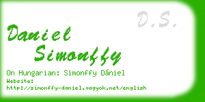 daniel simonffy business card